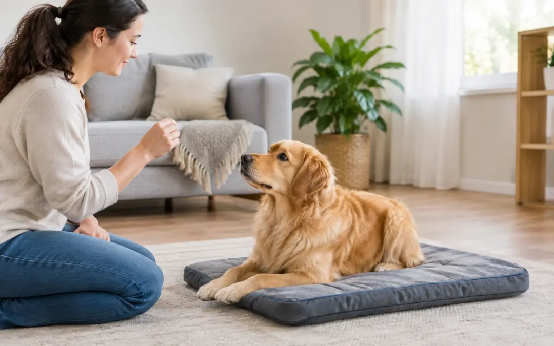 How to Teach Dog Settle on a Mat at Home